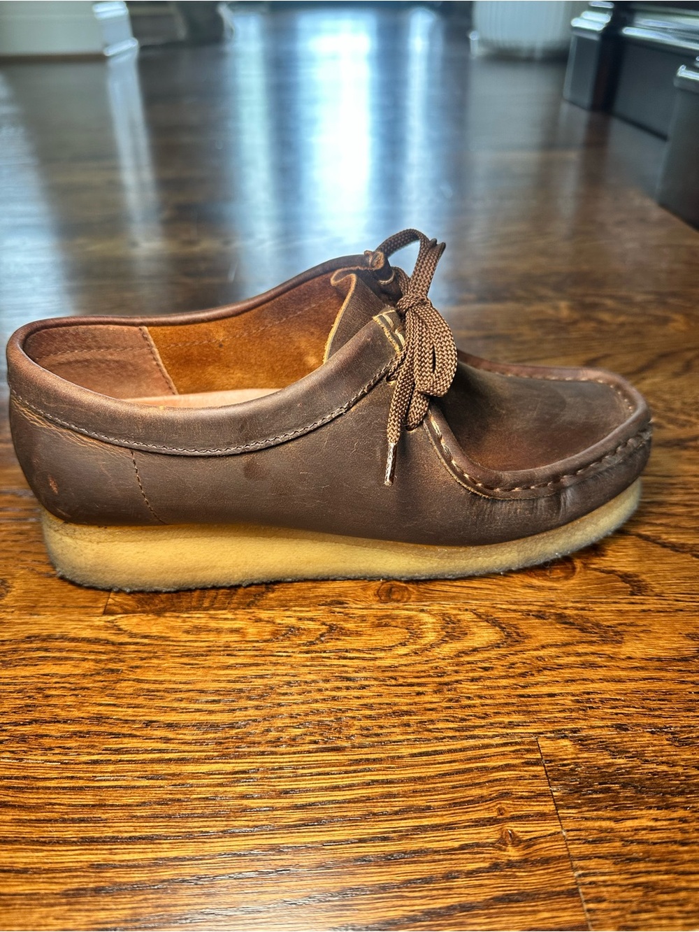 Men’s Clarks Originals Wallabee Brown Leather - Picture 6 of 12